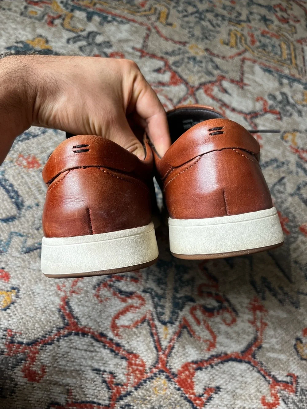 Cole Haan Men's Brown Leather Sneakers Size 10.5 Grand.øs